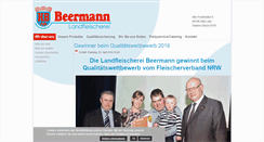 Desktop Screenshot of fleischerei-beermann.de