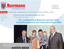 Tablet Screenshot of fleischerei-beermann.de